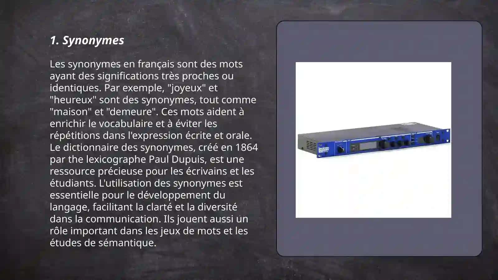Synonymes 3