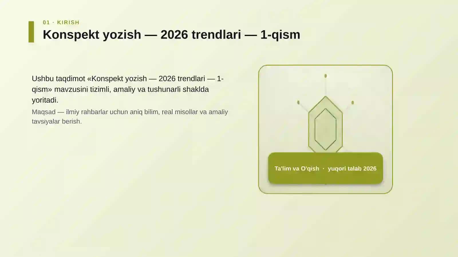 Konspekt yozish — 2026 trendlari — 1-qism 3