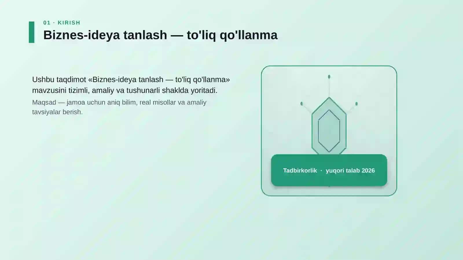 Biznes-ideya tanlash — to'liq qo'llanma 3
