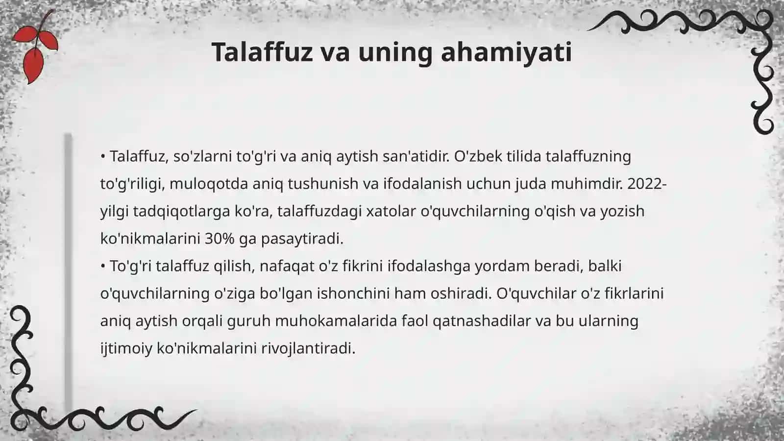 Talaffuz va O’qish Ustida Ishlash 3