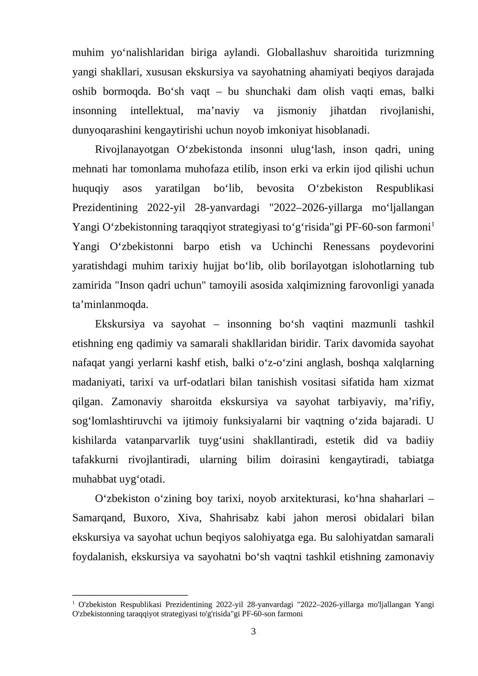 BО‘SH VАQTNI MАZMUNLI TАSHKIL ETISHDА EKSKURSIYА VА SАYОHАTNING О‘RNI 3