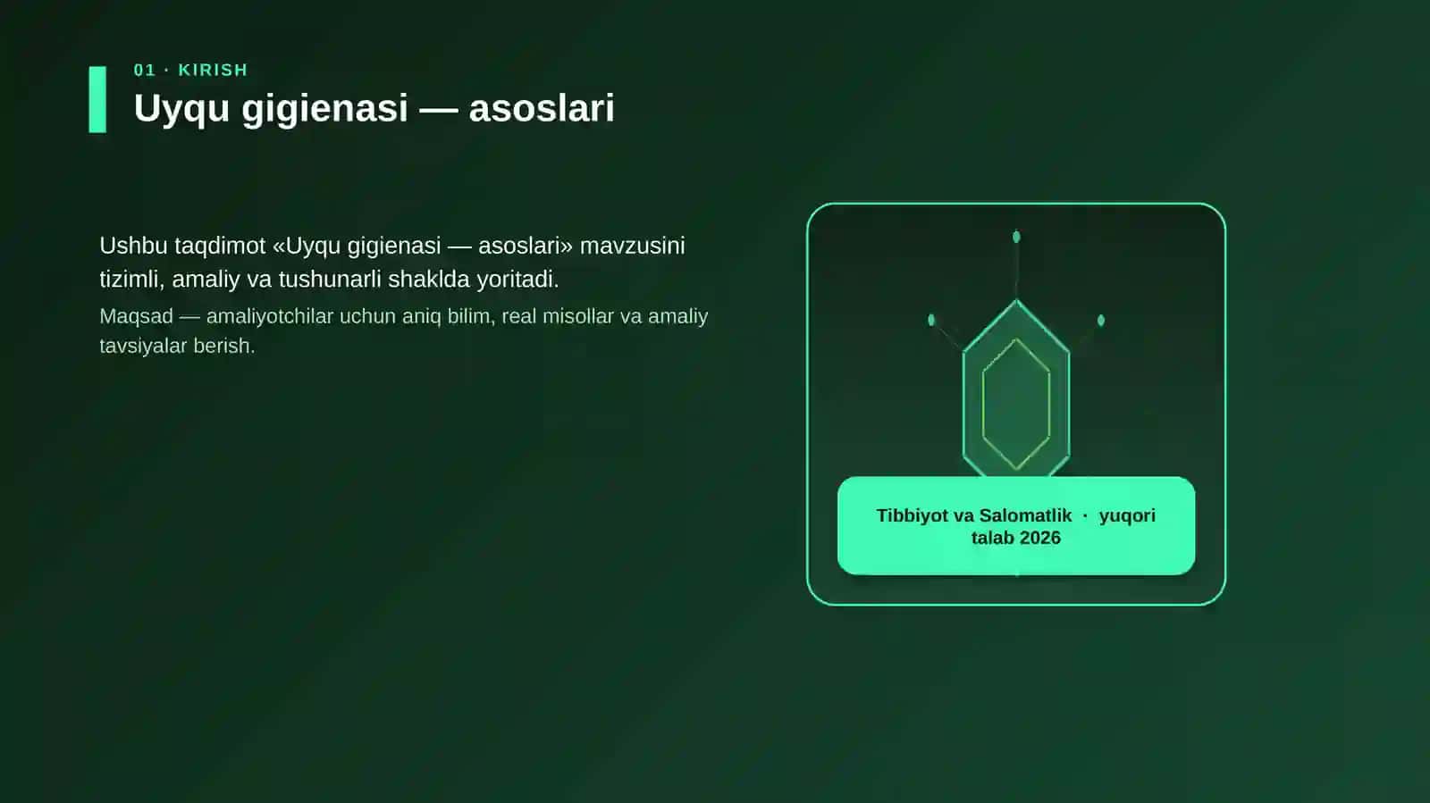 Uyqu gigienasi — asoslari 3