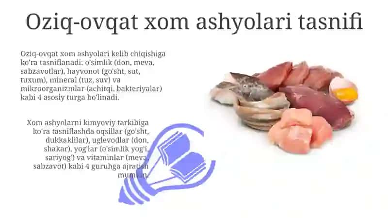 Oziq-ovqat xom ashyolari 3