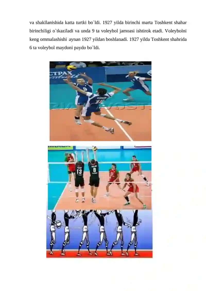Voleybol sport turining kelib chiqishi va rivojlanishi 3
