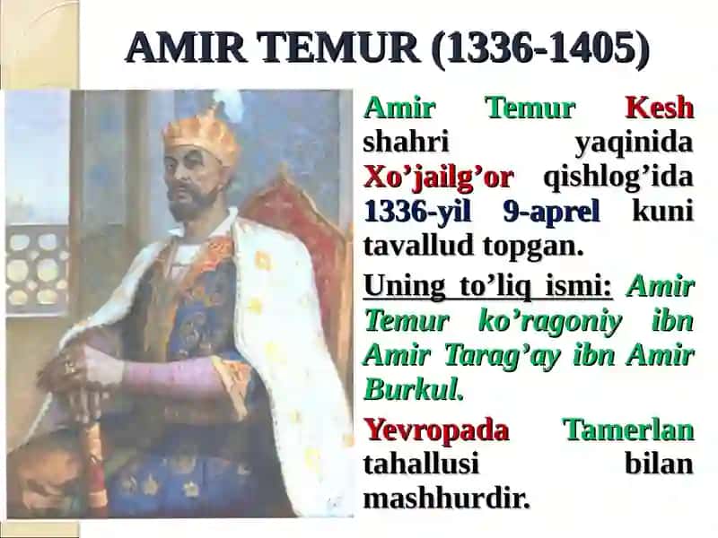 AMIR TEMUR VA TEMURIYLAR DAVRIDA IJTIMOIY-IQTISODIY, SIYOSIY VA MADANIY HAYOT. 3