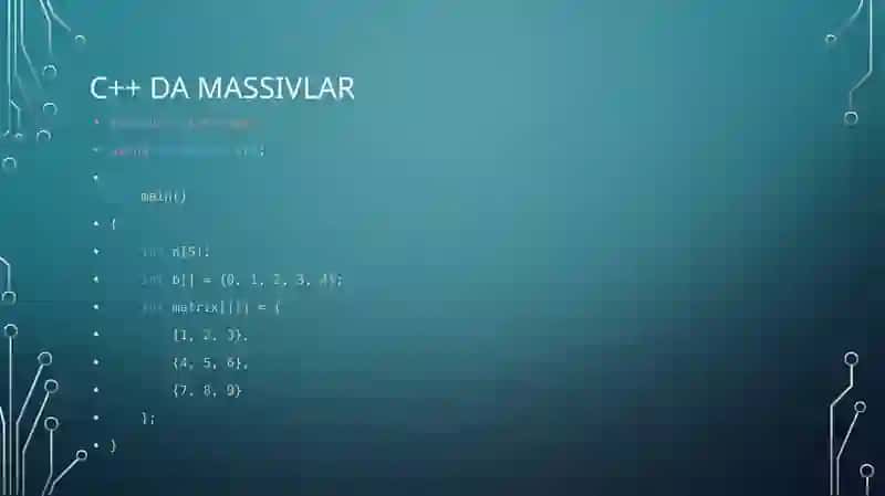 Massivlar 3