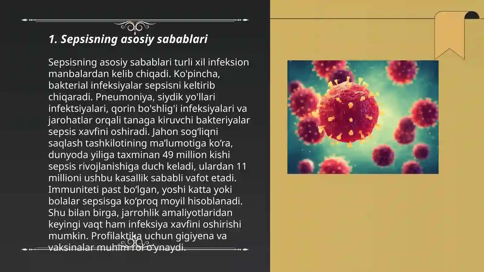 Umumiy jarrohlik infeksiya -sepsis oʻtkir anaerob infeksiyalar 3