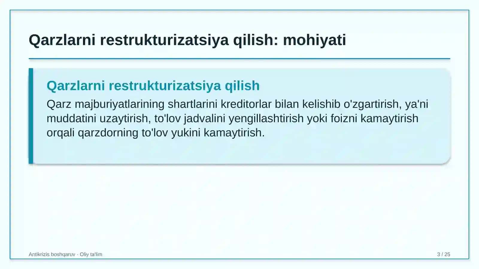 blogerlik faoliyatida qarzlarni restrukturizatsiya qilish 7705 3