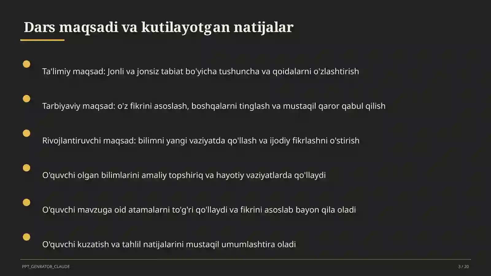 Jonli va jonsiz tabiat (2-sinf) 3
