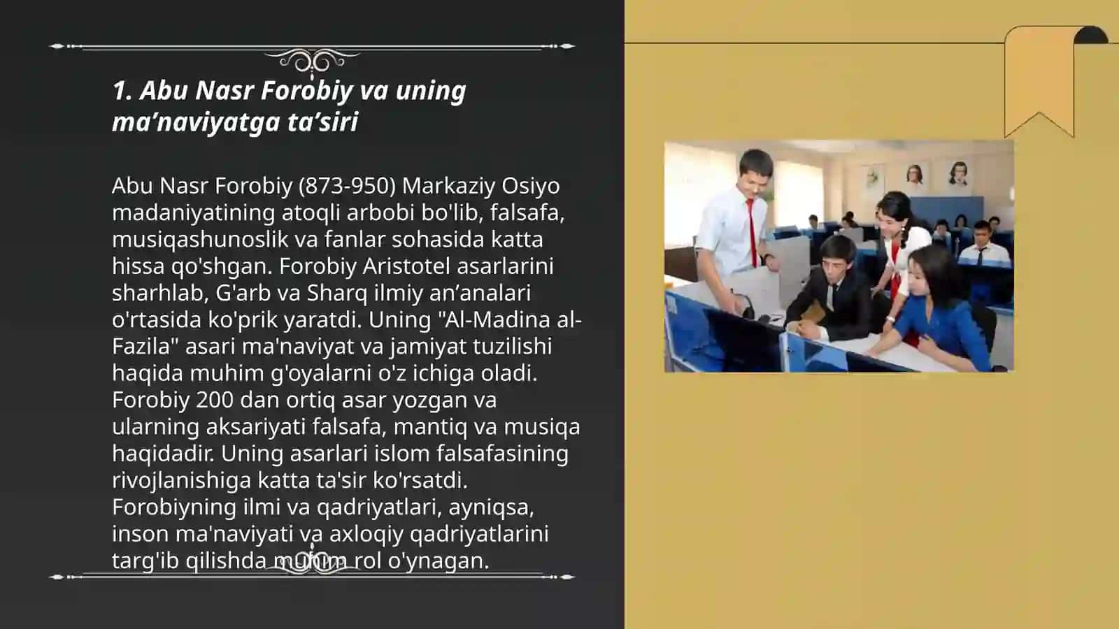 Abu Nasr Forobiy va uning maʼnaviyatga taʼsiri 3