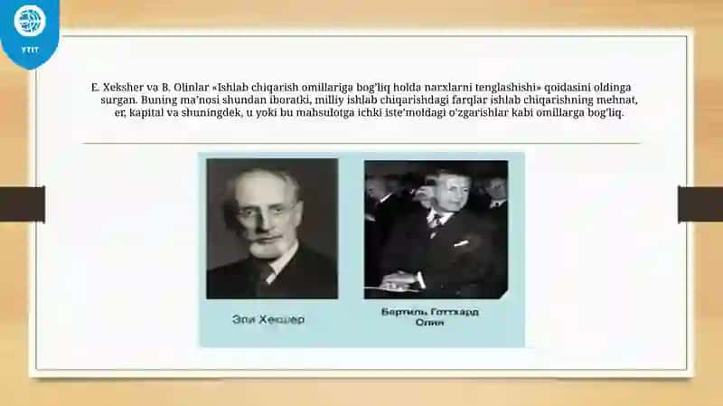 XALQARO SAVDO NAZARIYALARI 3