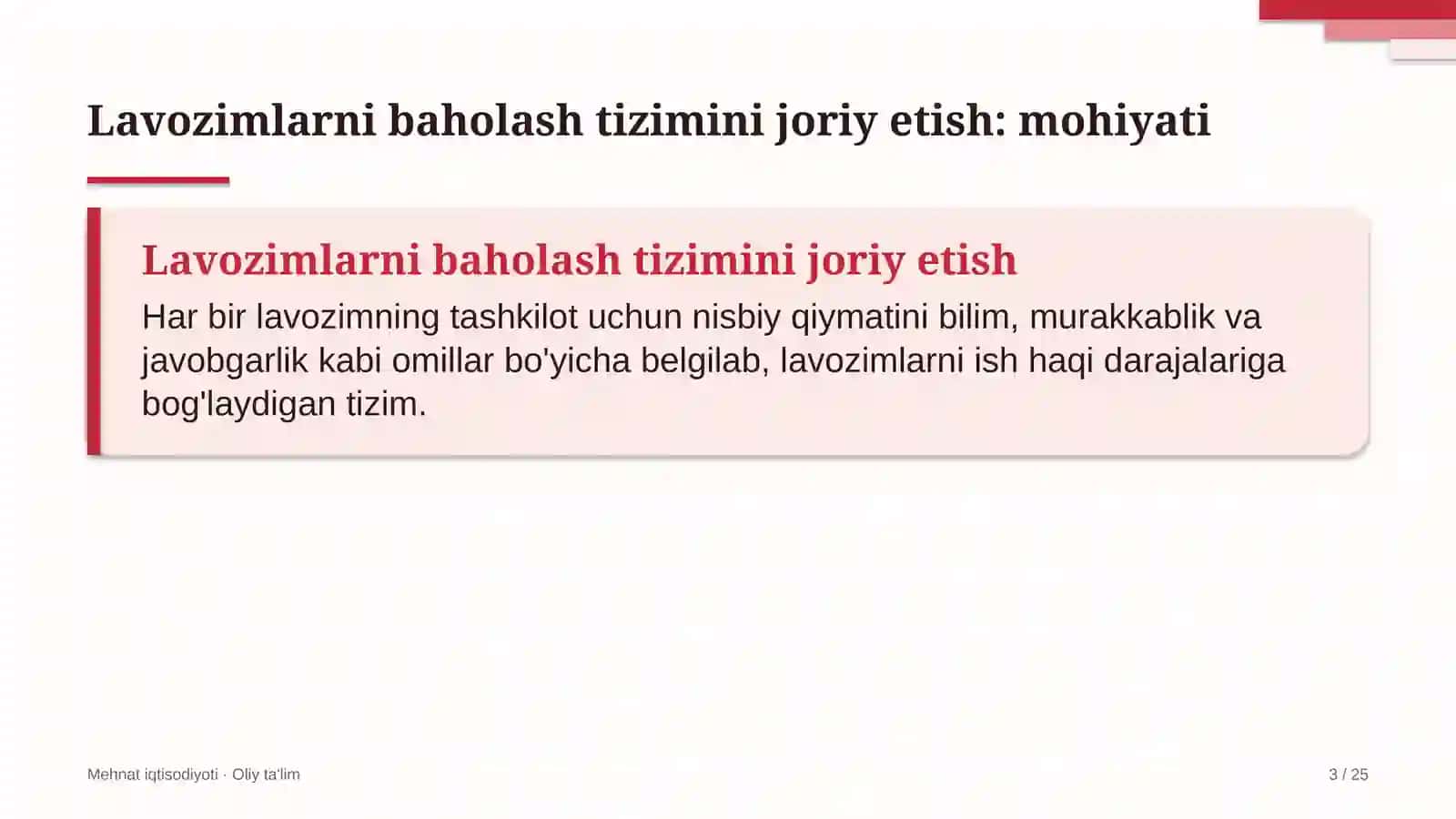 dorixonalarda lavozimlarni baholash tizimini joriy etish 4471 3