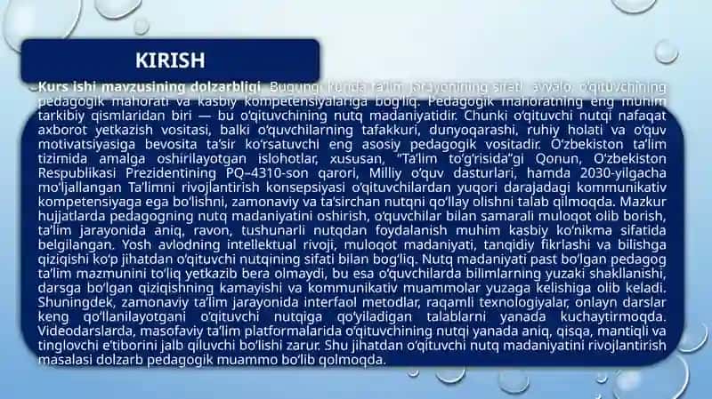 O‘QITUVCHINING NUTQ MADANIYATI — PEDAGOGIK MAHORATNING MUHIM TARKIBIY QISMI SIFATIDA 3