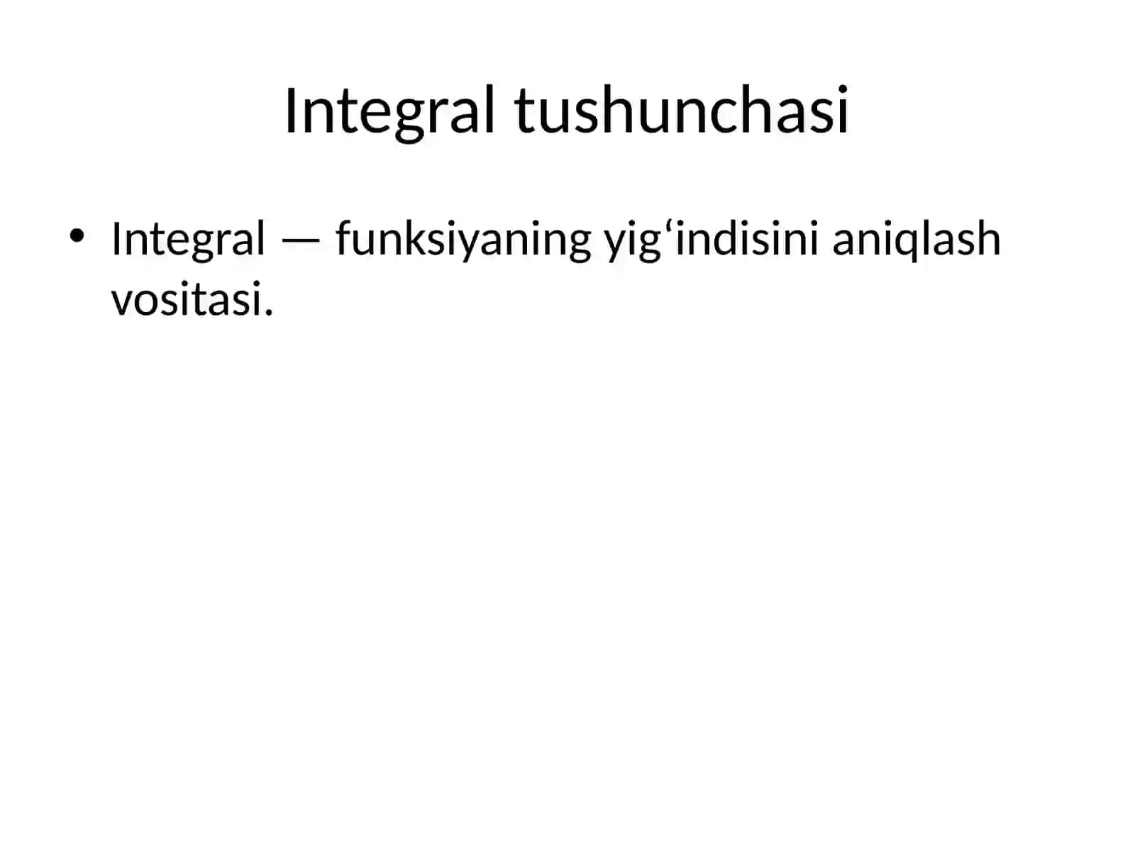 aniq integral yordamida yuzani aniqlash 3