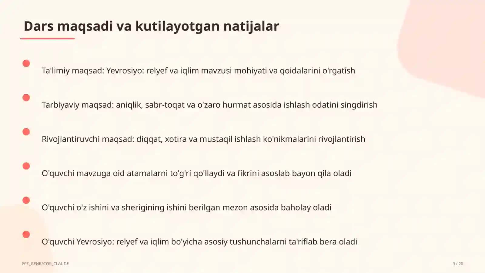 Yevrosiyo: relyef va iqlim (7-sinf) 3