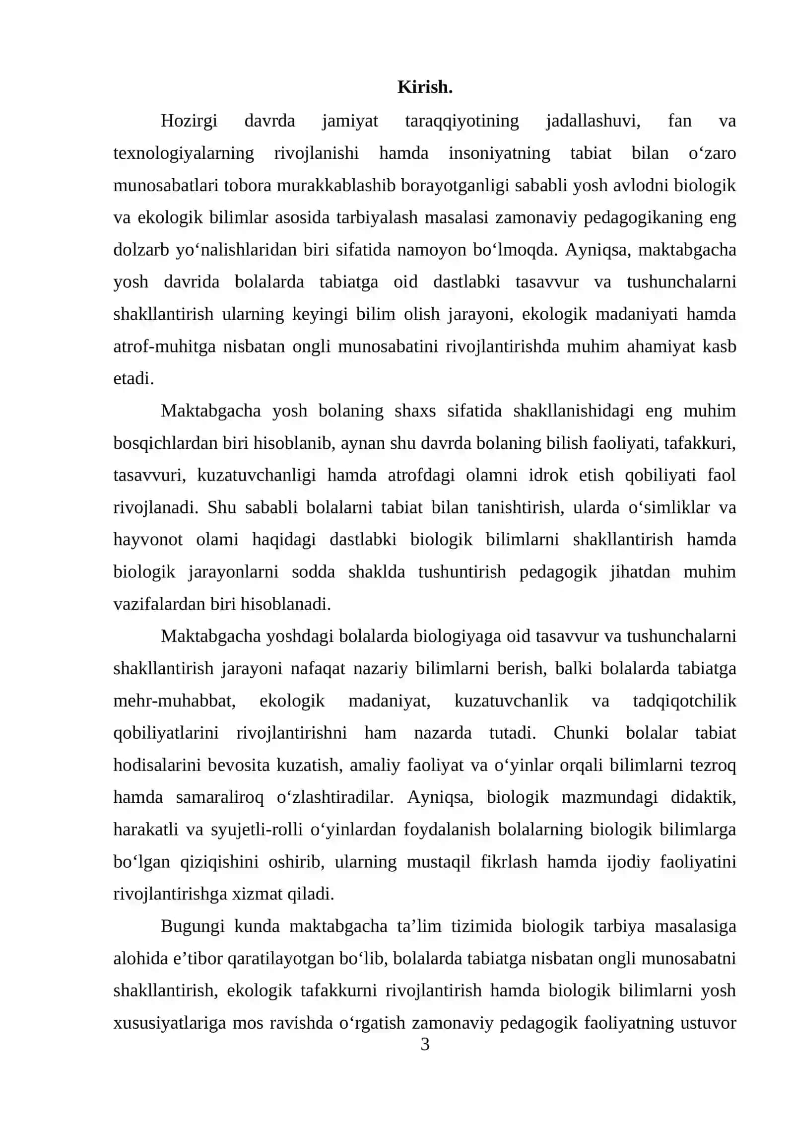 MAKTABGACHA YOSHDAGI BOLALARDA BIOLOGIYAGA OID TASAVVUR VA TUSHUNCHALAR SHAKILLARI 3