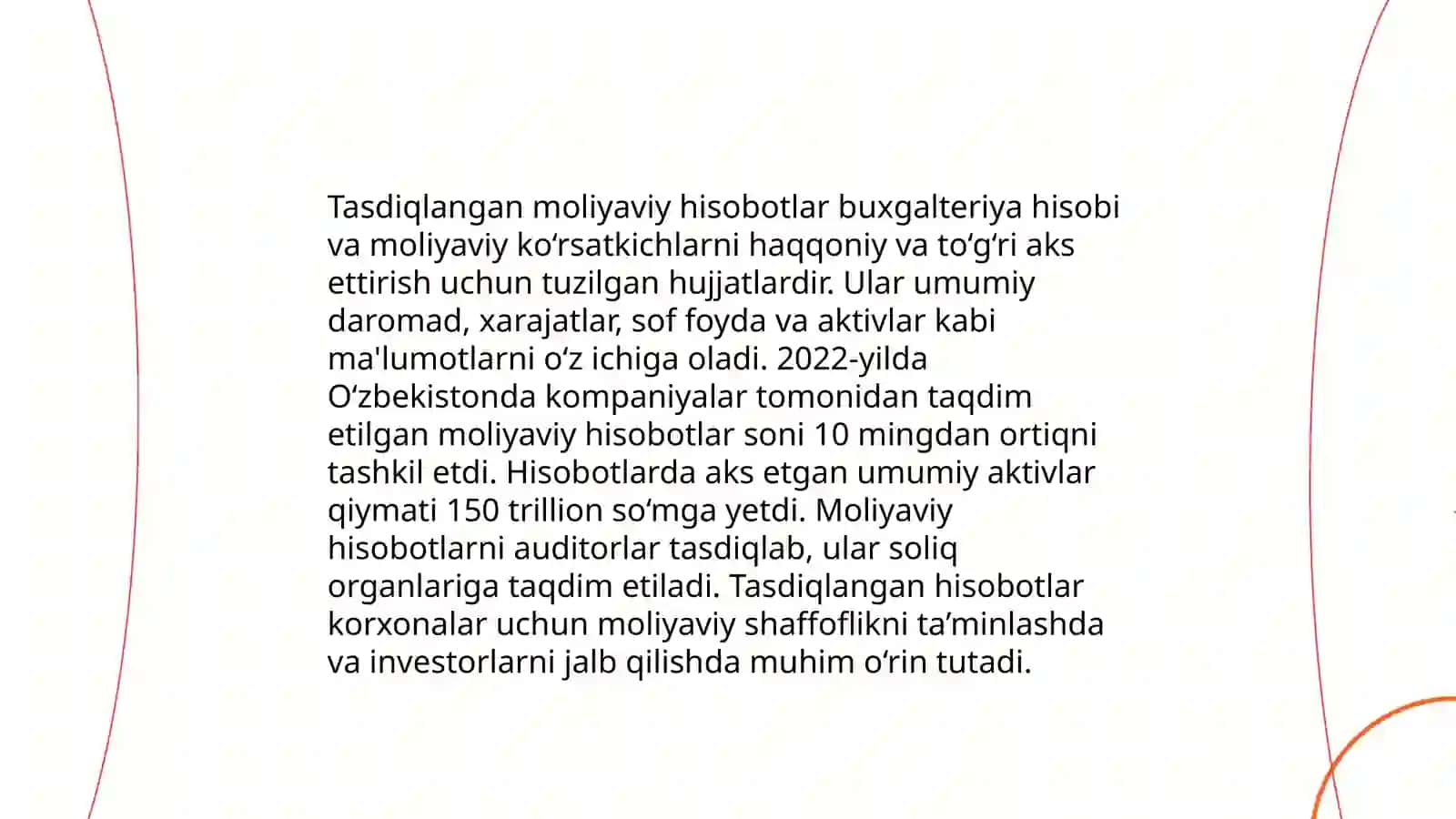 Xoʻjalik subektlari faoliyatining tugatilishi jarayoni auditida toʻplanadigan auditorlik dalillari mazmuni 3