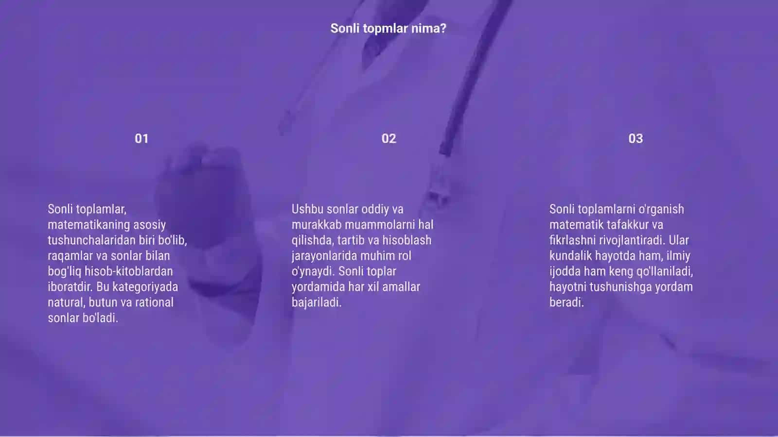 Sonli toplamlar haqida malumot 3