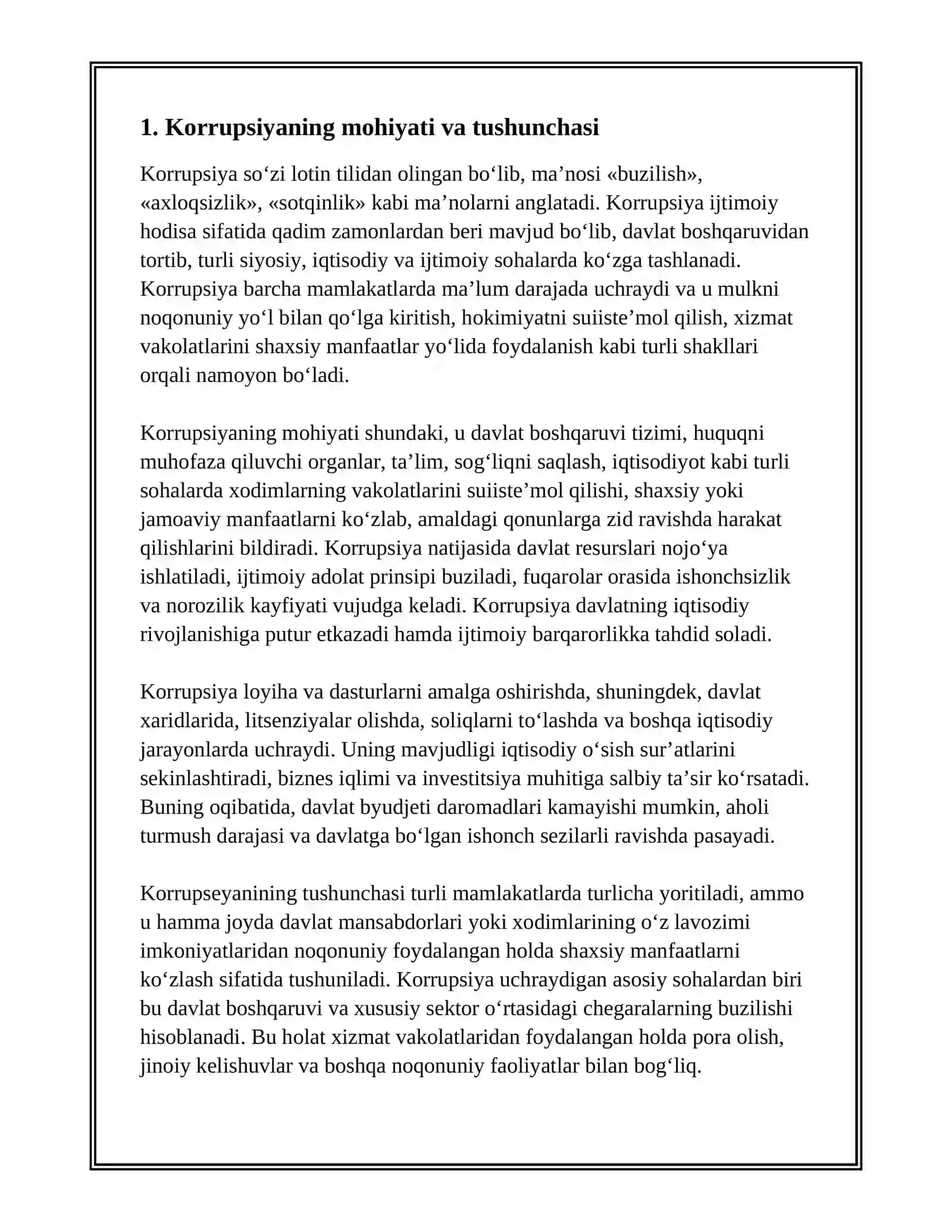 KORRUPSIYANING MOHIYATI, OQIBATLARI VA UNGA QARSHI KURASH MEXANIZMLARI 3
