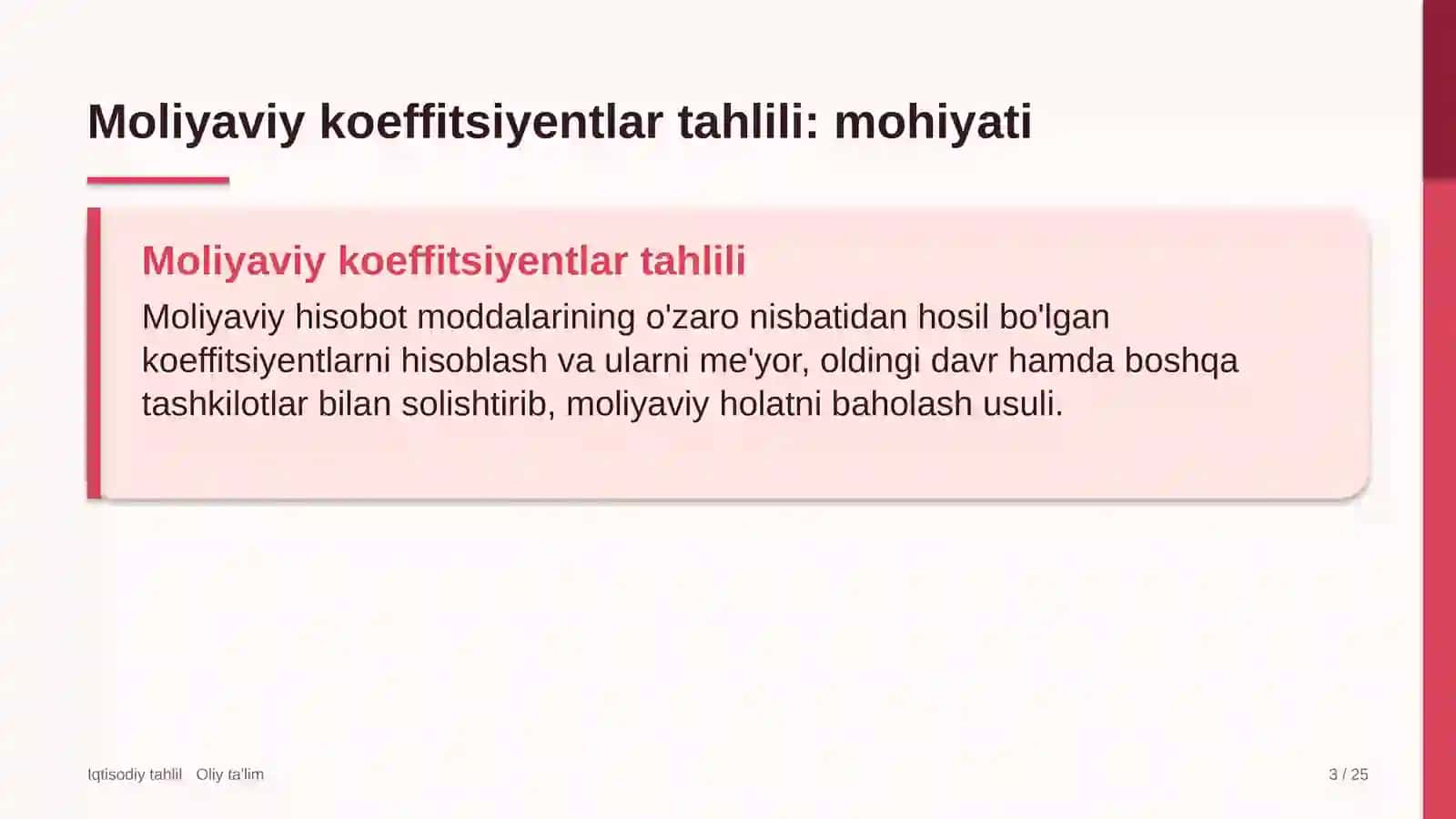 dehqon bozorlarida moliyaviy koeffitsiyentlar tahlili 7372 3