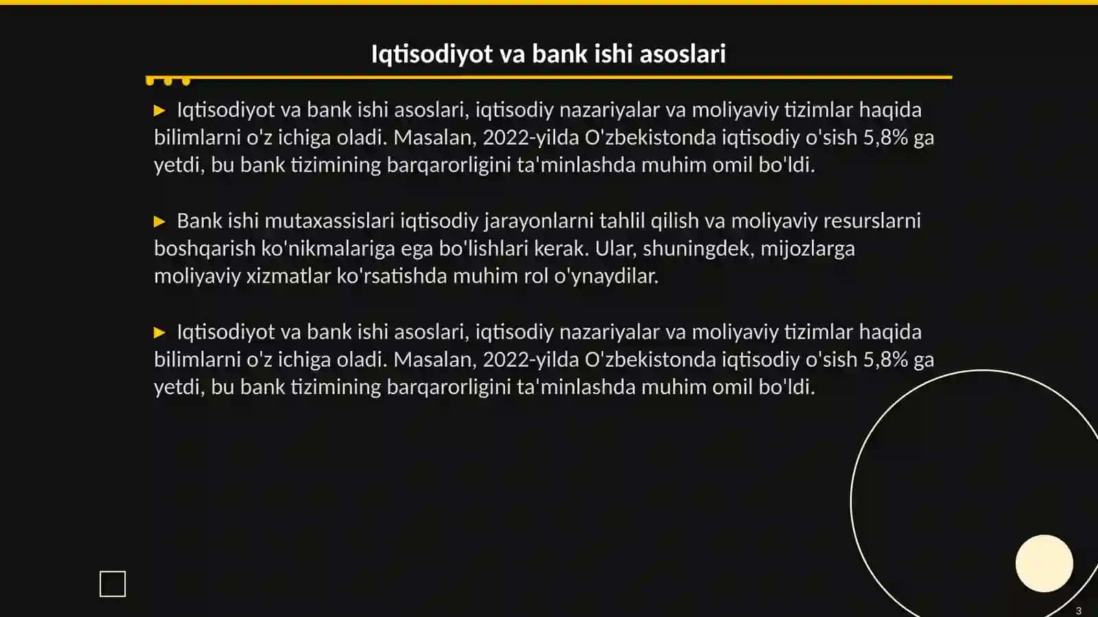 Iqtisod va bank ishi mutaxassislarning kasbiy ko‘nikmalari 3
