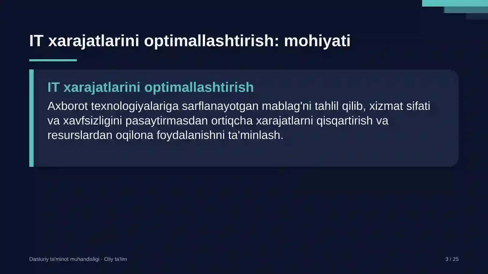 markaziy bank tizimida it xarajatlarini optimallashtirish 3424 3