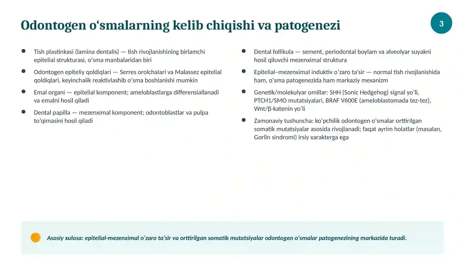 Odontogen o‘smalar 3