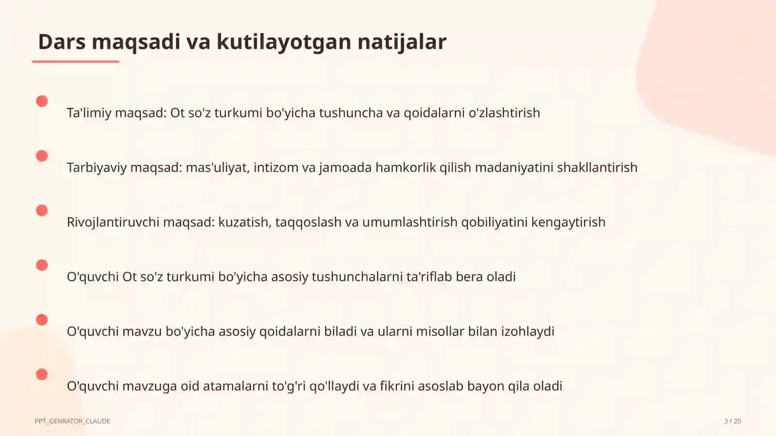 Ot so'z turkumi (3-sinf) 3