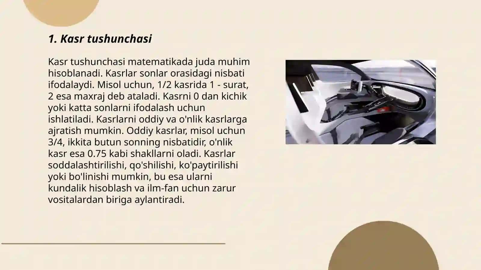 Kasr tushunchasi 3