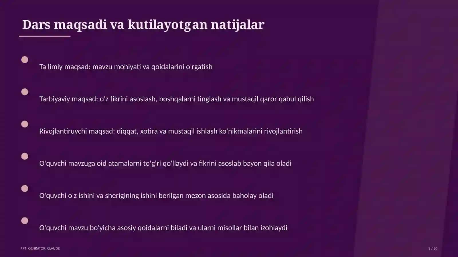 Inson huquqlari va erkinliklari (9-sinf) 3