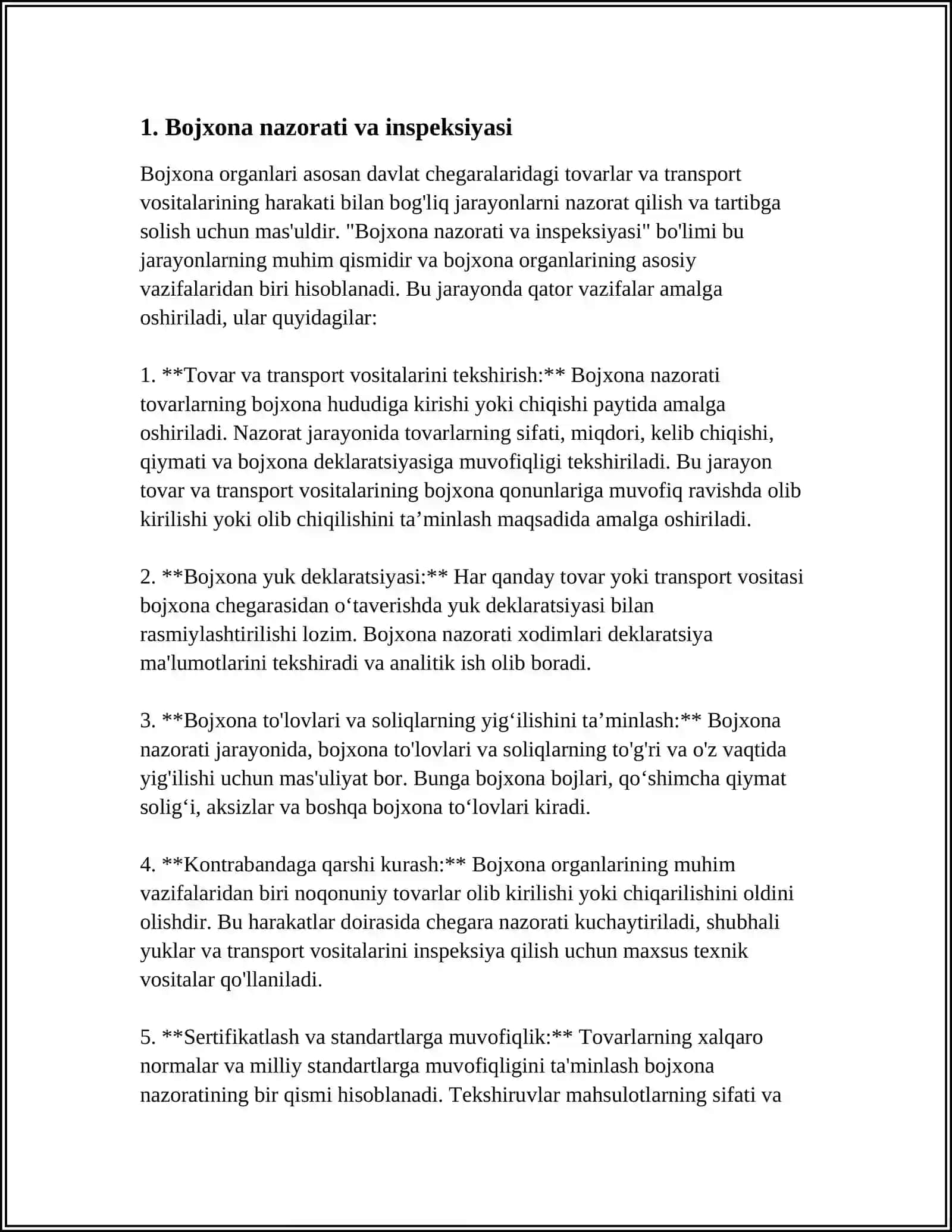BOJXONA ORGANLARI ASOSIY VAZIFALARI 3