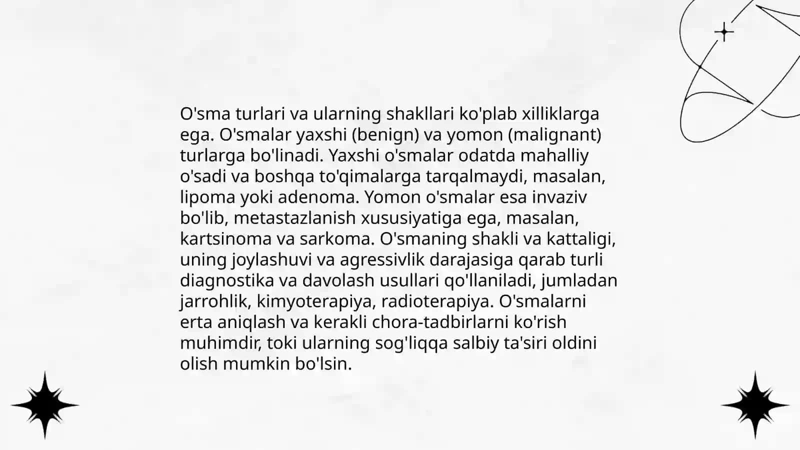 Suyak va bo’g’imlar o’smalari 3