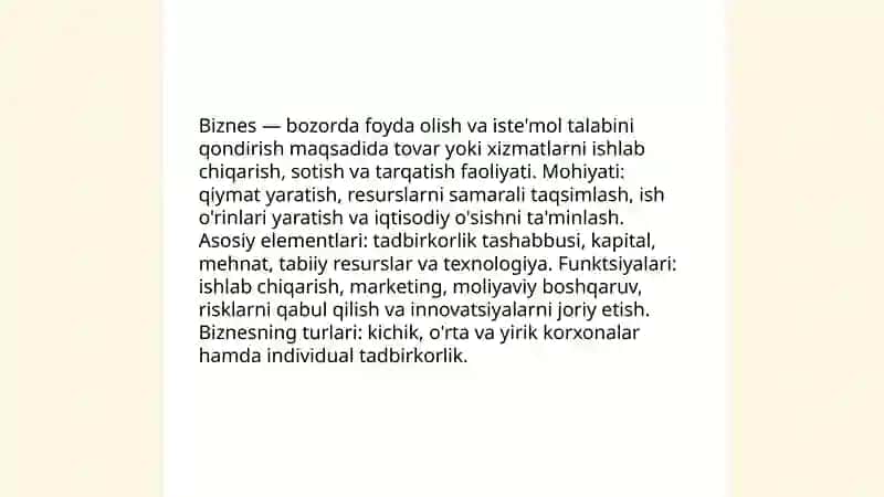 Biznesning nazariy asoslari 3