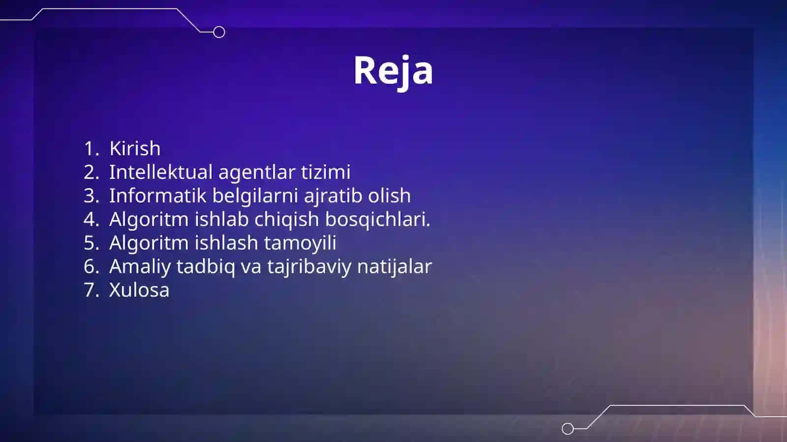 Sun’iy intellekt asoslari fanidan tayyorlangan Mustaqil ishi 3