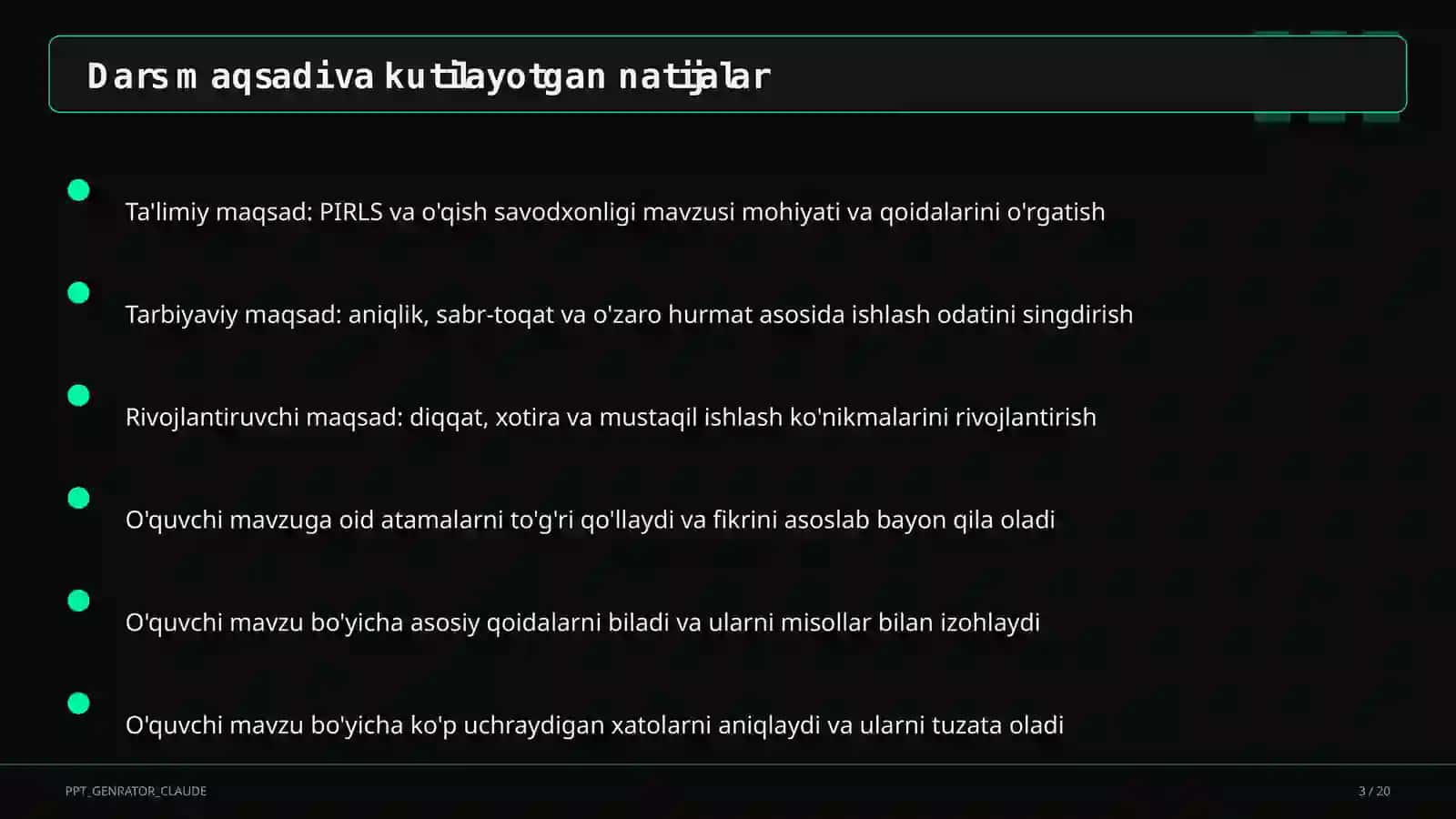 PIRLS va o'qish savodxonligi 3