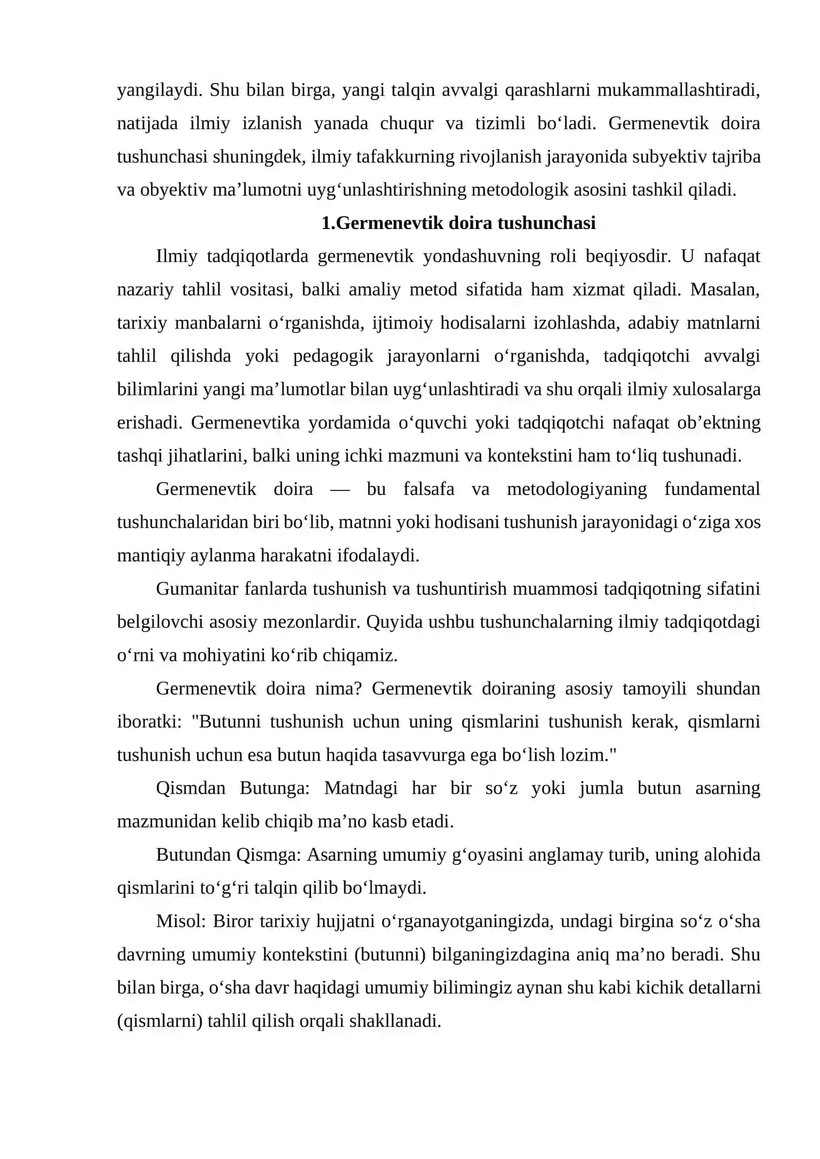 GERMENVTIK DOIRA. TUSHUNUSHNI VA TUSHUNTIRISHNING ILMIY TADQIQOTDAGI TUTGAN O‘RNI. 3