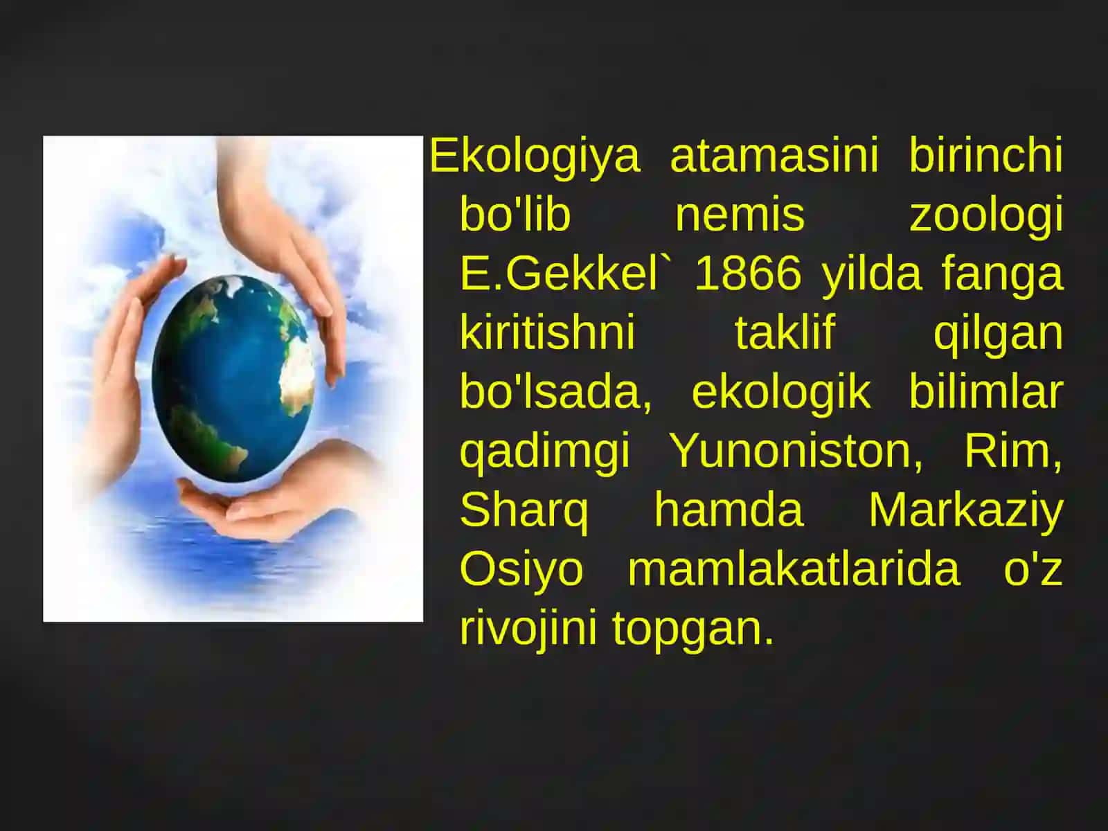 Ekologiyamustaqilvazamonaviyfansifatida 3
