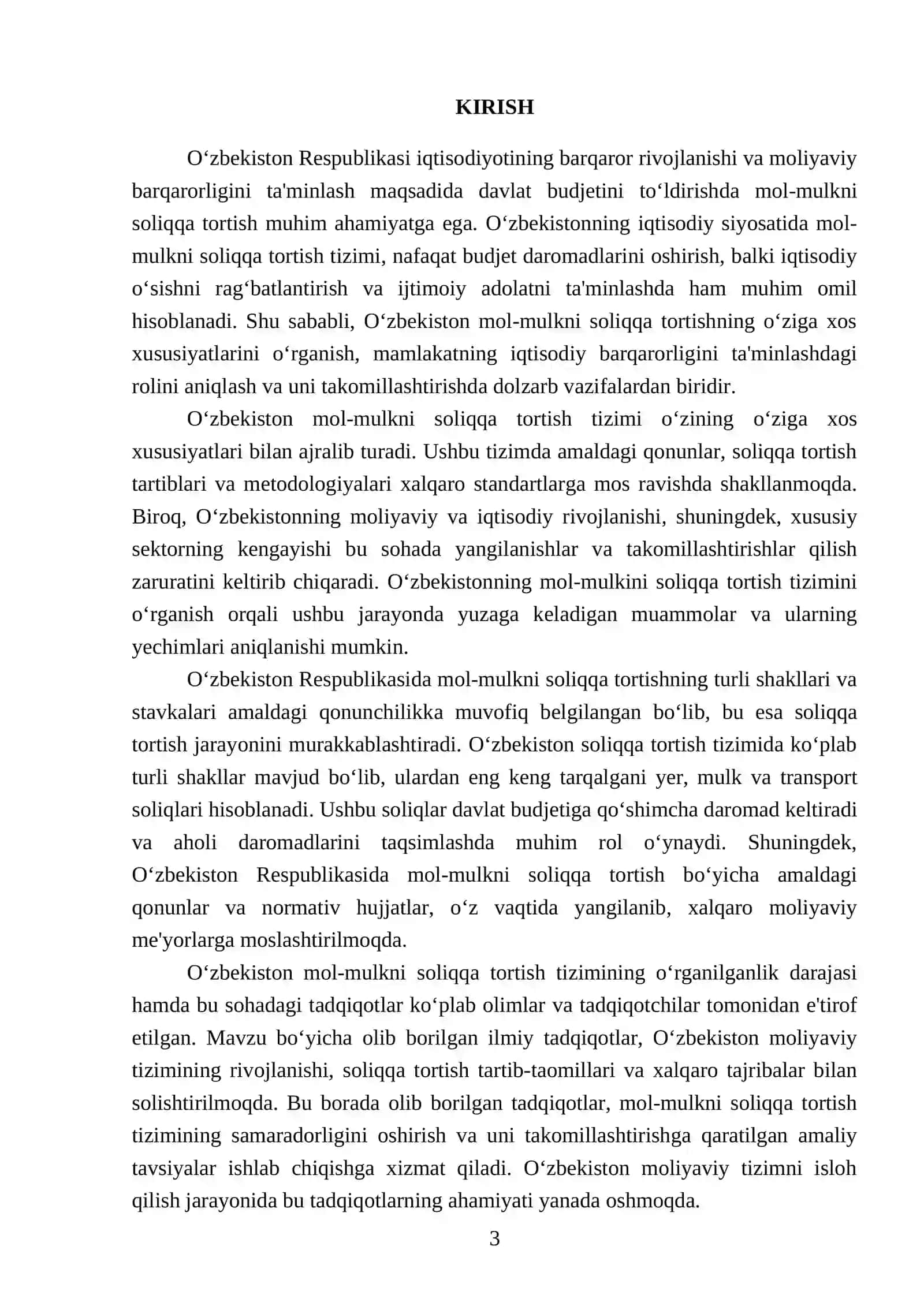 O‘zbekistonda mol-mulkni soliqqa tortishning o‘ziga xos xususiyatlari 3