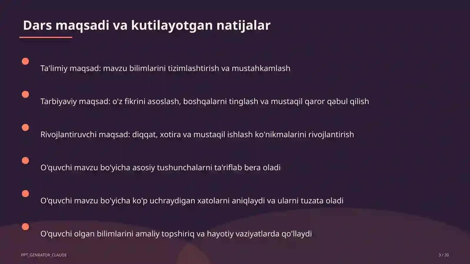 Ko'makchi, bog'lovchi va yuklamalar (7-sinf) 3
