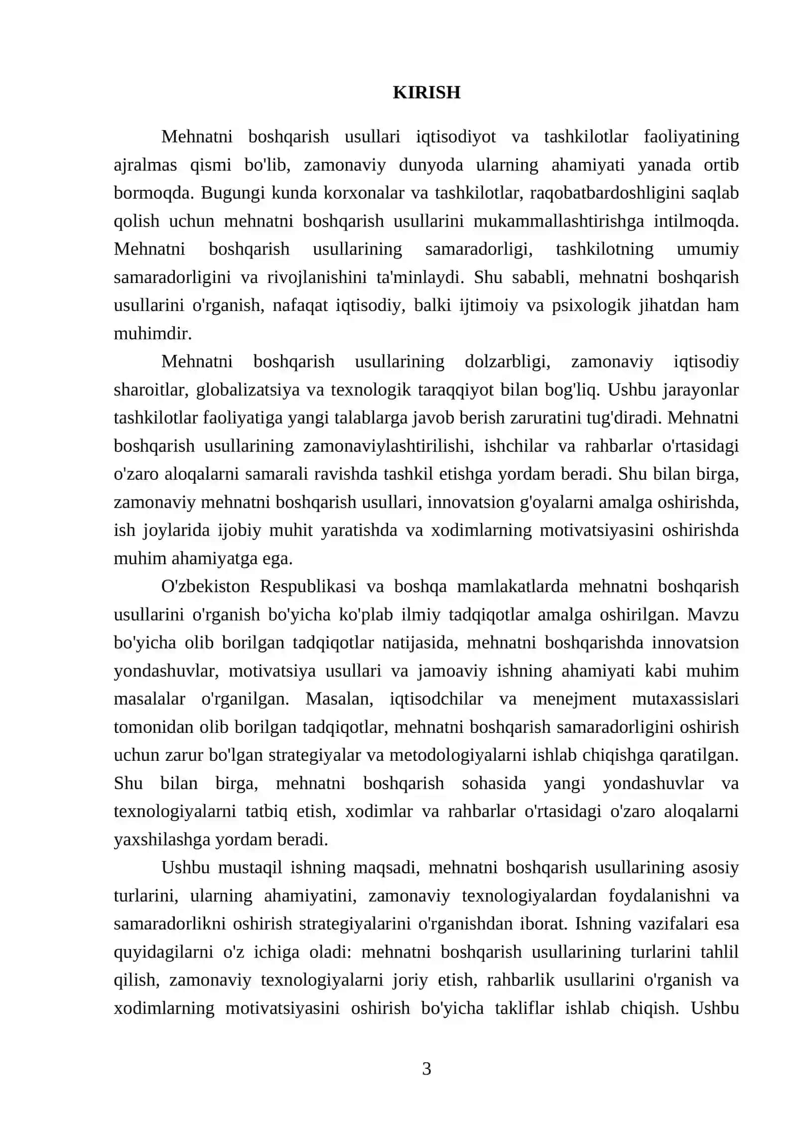 Mehnatni boshqarish usullari 3