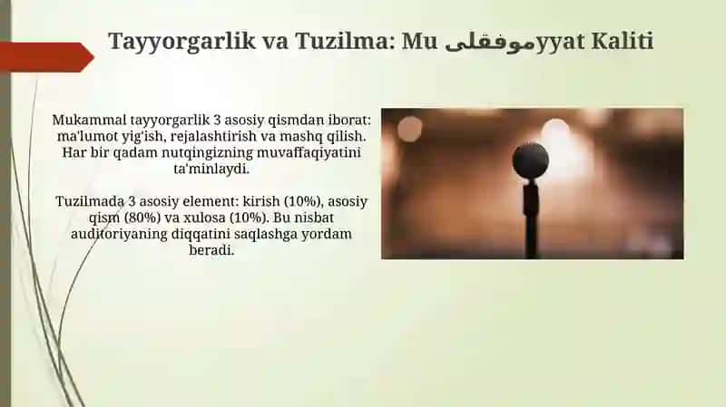 Tayyorgarlik va tuzilma: Muvaffaqiyat kaliti 3