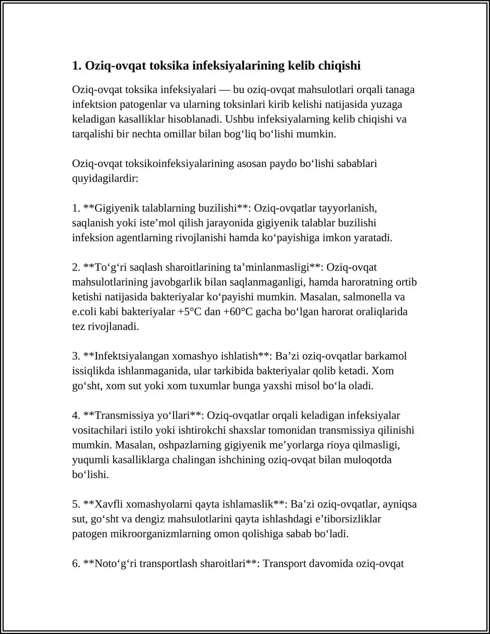 10. OVQAT TOKSIKA INFEKSIYALARI HAQIDA TUSHUNCHA 3
