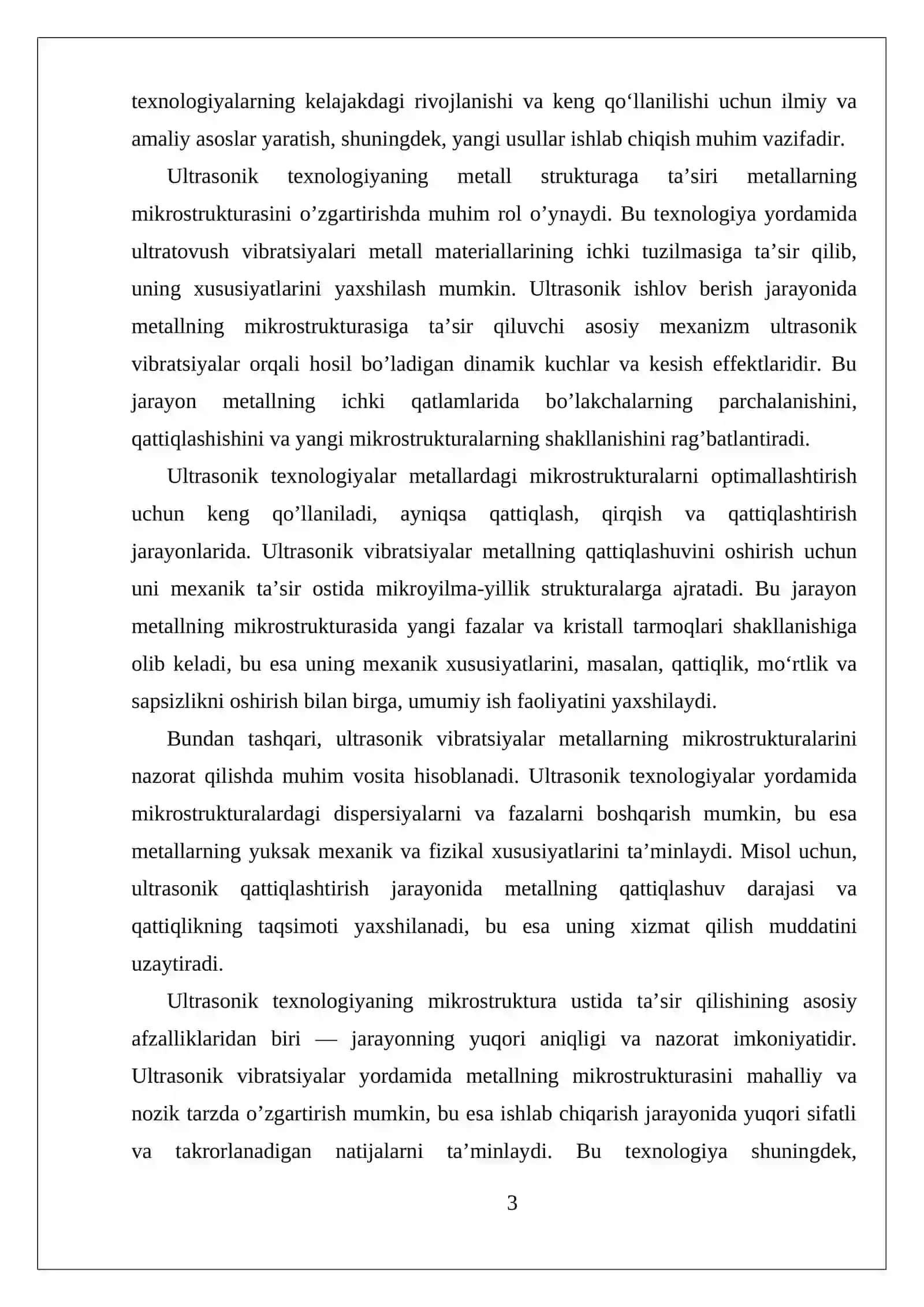 Ultrasonik texnologiyalar va ultra tovush usullari 3