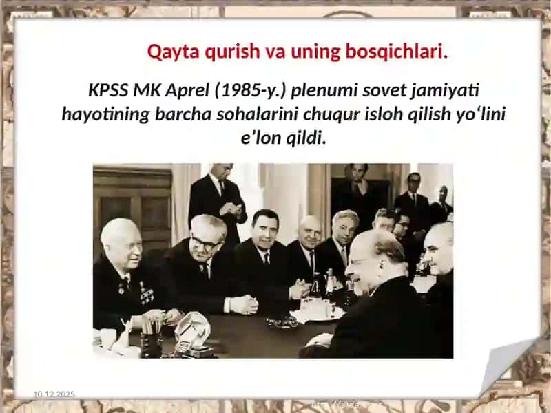 QAYTA QURISH SIYOSATI VA UNING BARBOD BO'LISHI 3