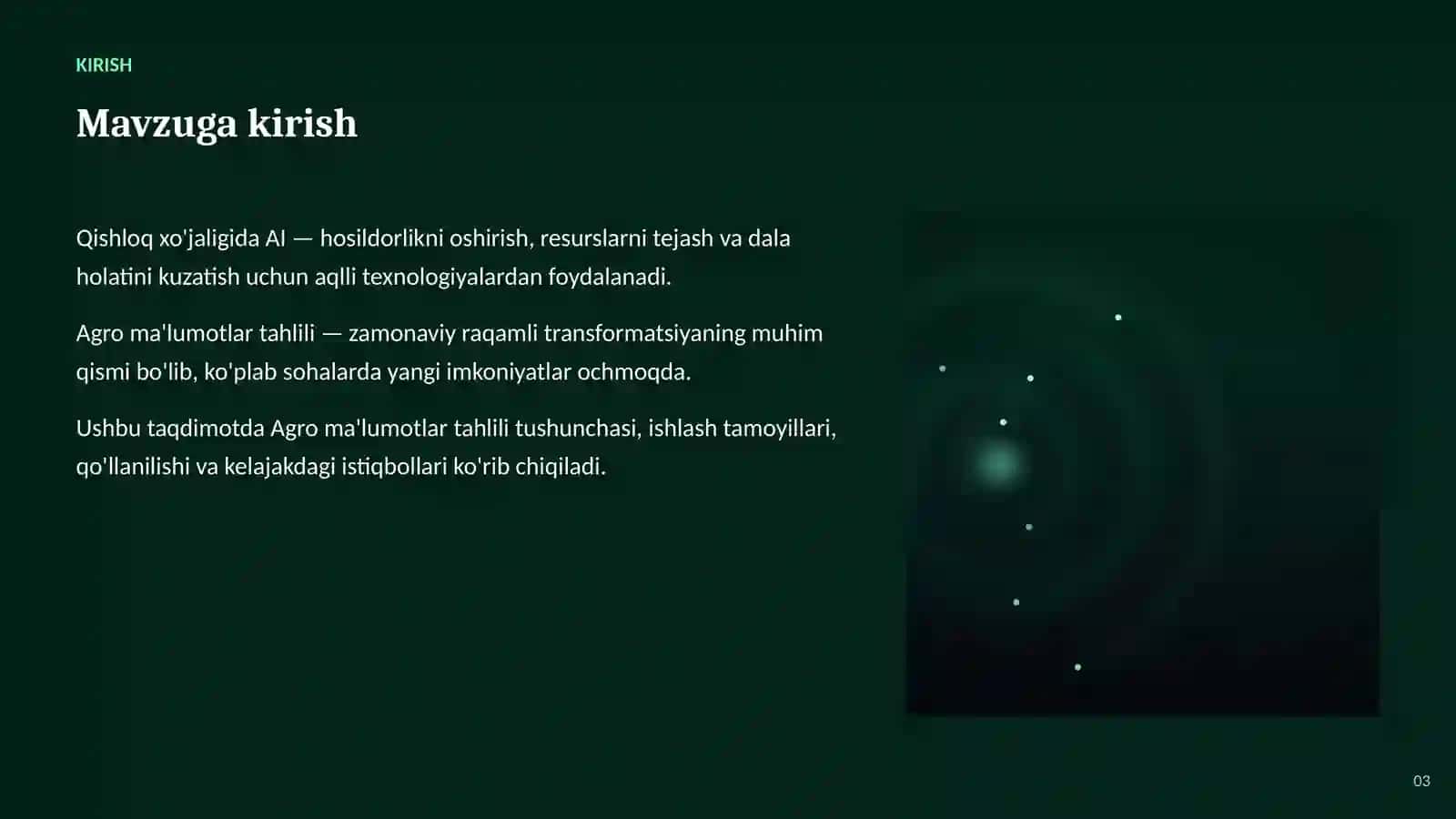 Agro ma'lumotlar tahlili: asoslari va qo'llanilishi 3