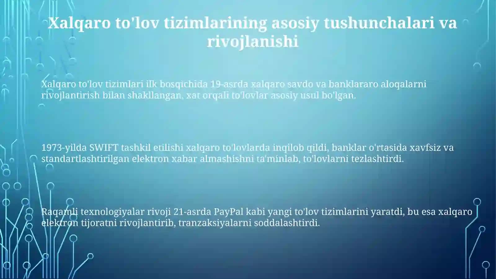 Xalqaroto'lovtizimlari 3