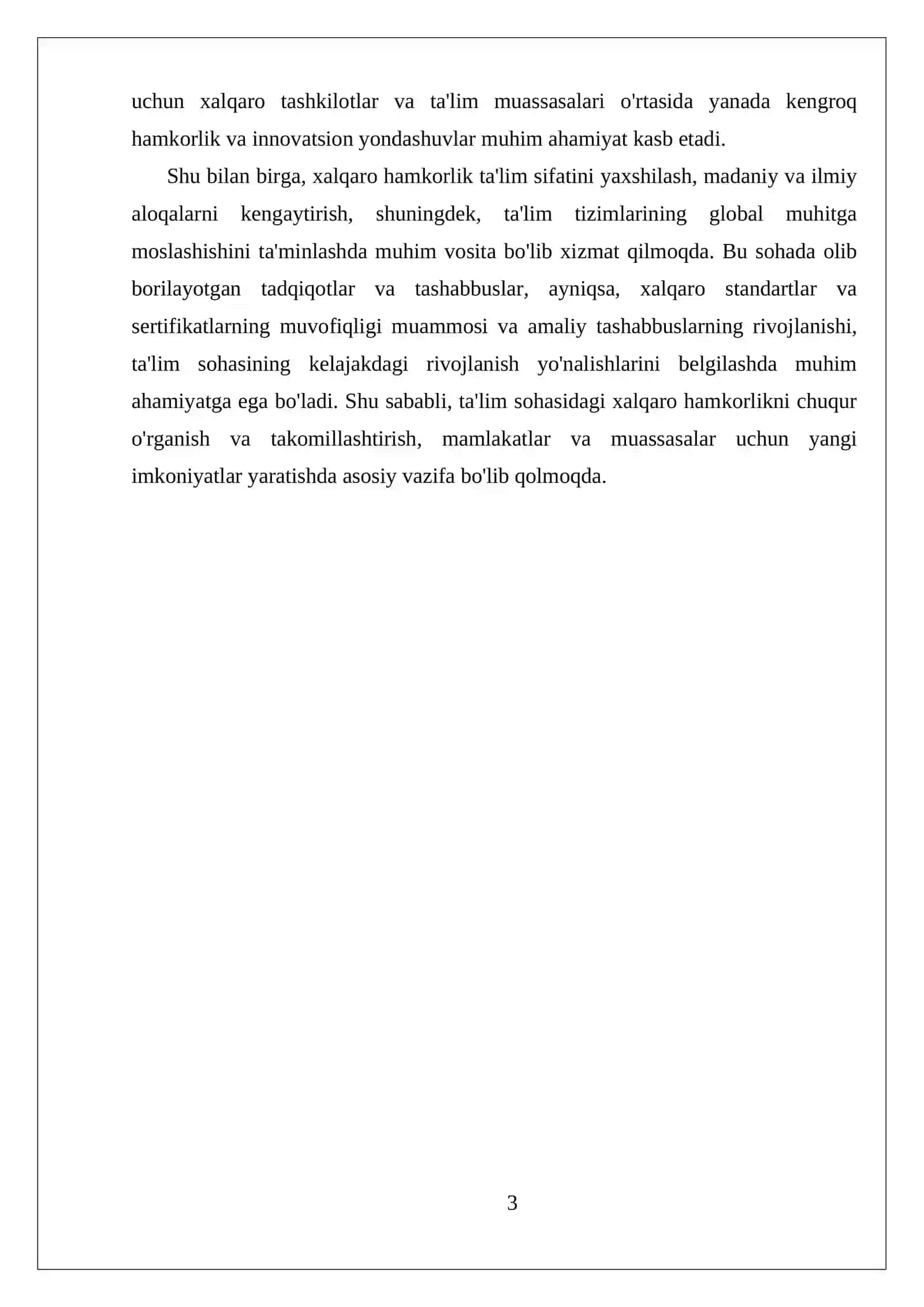 TA'LIM SOHASIDAGI XALQARO HAMKORLIK 3