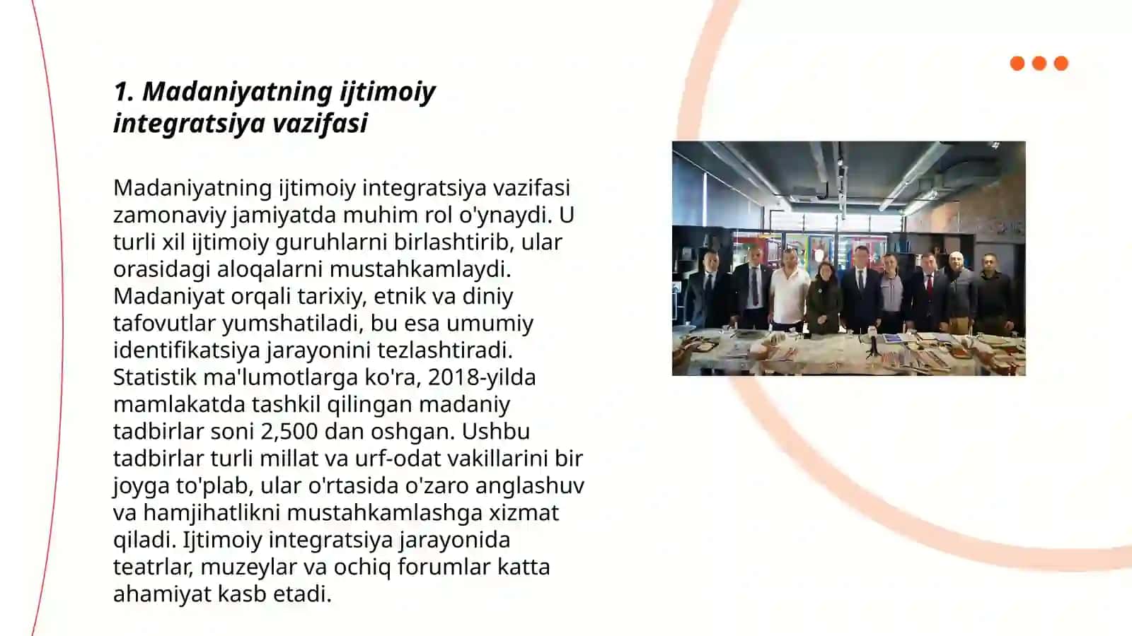 Madaniyatning ijtimoiy integratsiya vazifasi 3