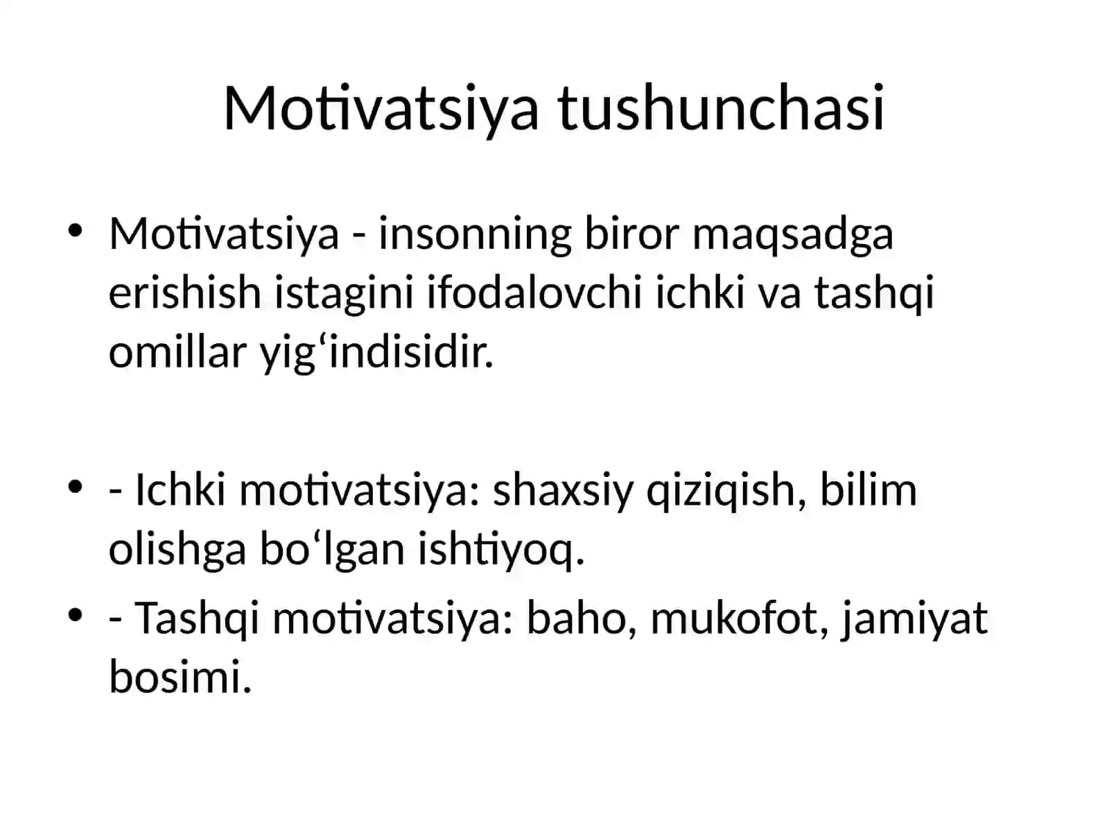 O‘quv Motivatsiyasi va Uni Boshqarish Muammosi 3