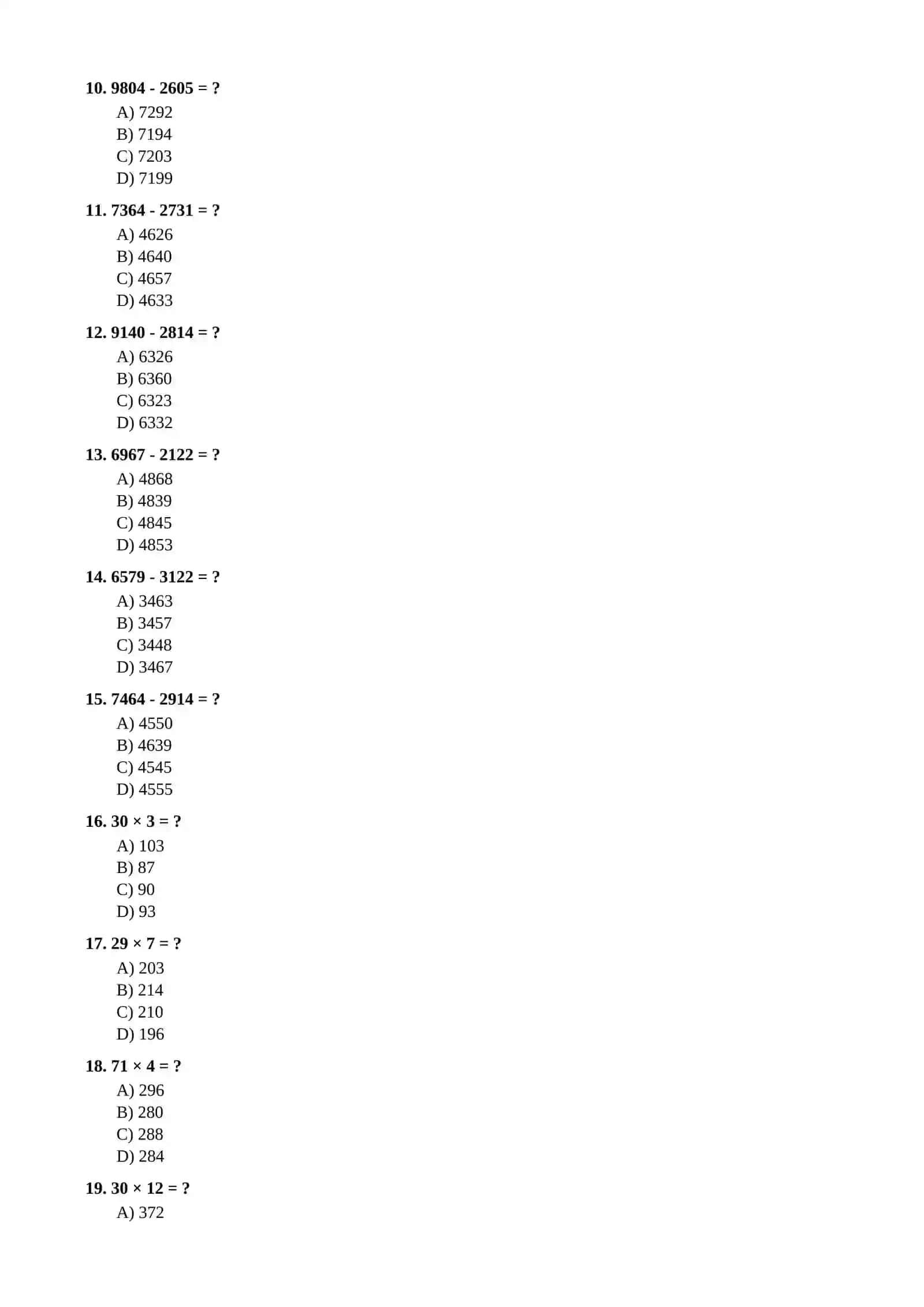 5-sinf Matematika BSB — 100 talik test to'plami (javoblar kaliti bilan) 3
